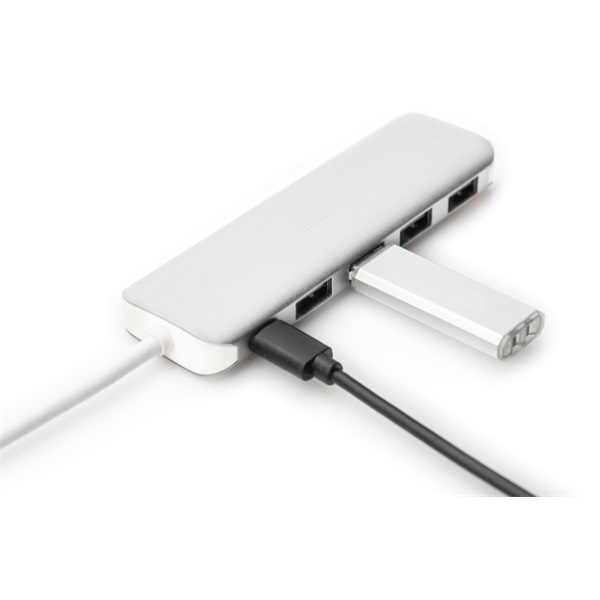 Digitus USB 3.0 4 portos Type C Hub (DA-70242-1) Digitus USB 3.0 4 portos Type C Hub (DA-70242-1)