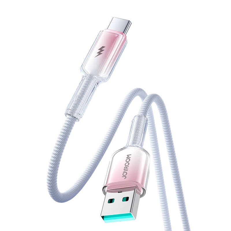 Joyroom S-A42 3A USB-A USB-C kábel 1.2m fehér Joyroom S-A42 3A USB-A USB-C kábel 1.2m fehér