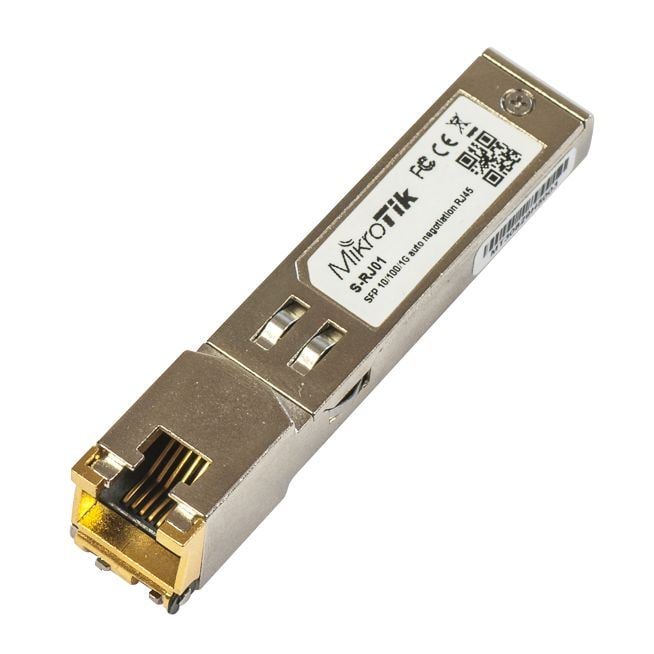 MikroTik S-RJ01 RJ45 SFP copper module MikroTik S-RJ01 RJ45 SFP copper module