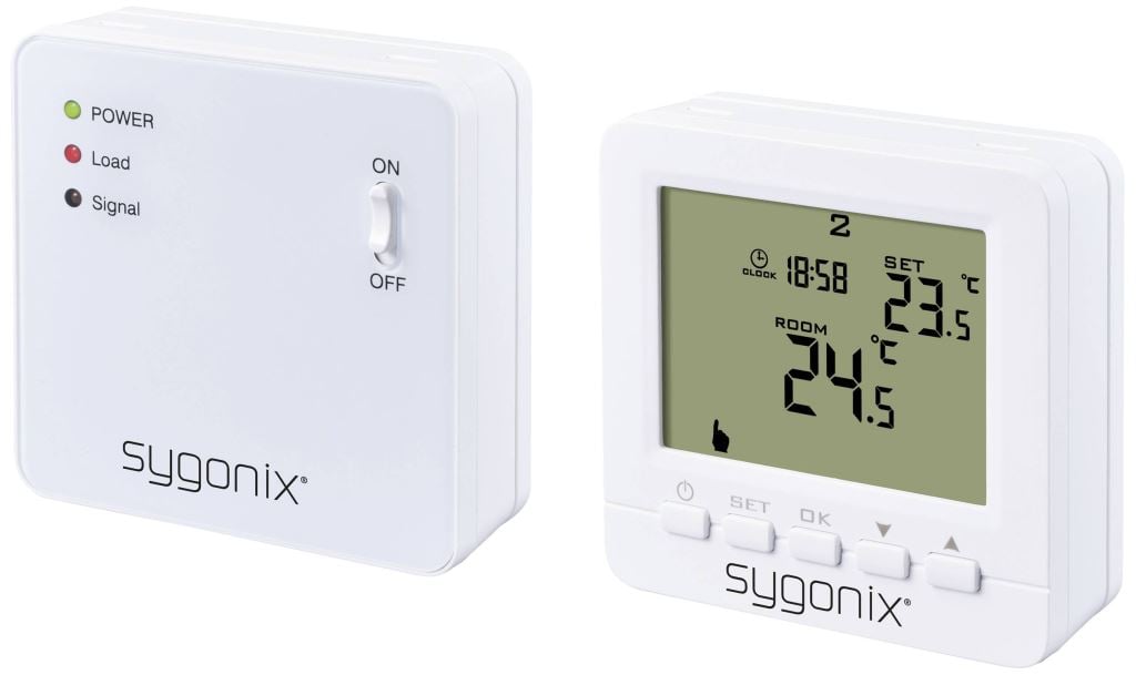 Sygonix Vezeték nélküli termosztát falra szerelhető (SY-5470190) Sygonix Vezeték nélküli termosztát falra szerelhető (SY-5470190)