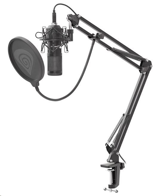 natec Genesis Radium 400 Studio mikrofon fekete (NGM-1377)