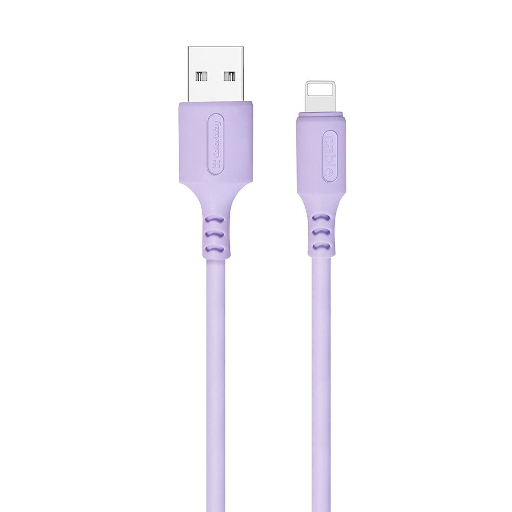 ColorWay USB-A - Lightning kábel 1m lila (CW-CBUL044-PU)