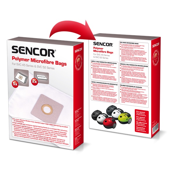 Sencor SVC 45 5 db papír porzsák Sencor SVC 45 5 db papír porzsák