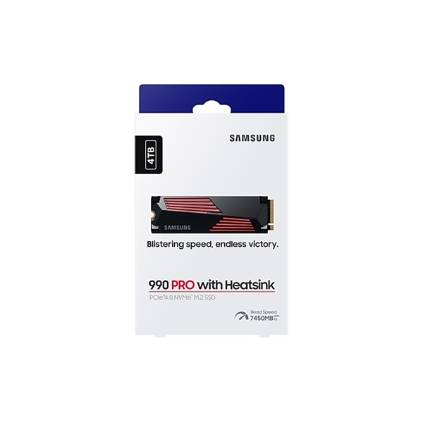 Samsung 4TB M.2 2280 NVMe 990 Pro with Heatsink SSD