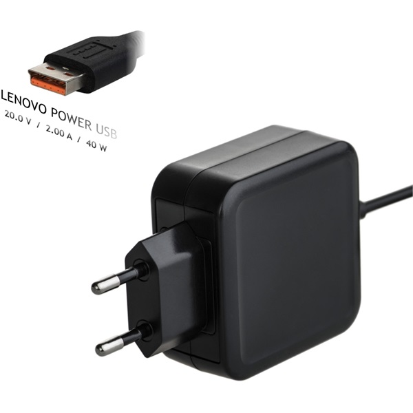 Akyga Notebook Tápegység Lenovo USB 40W (AK-ND-59)