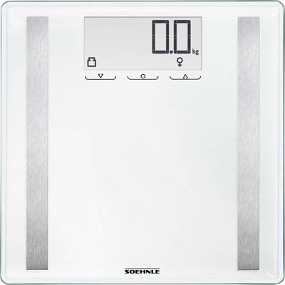 Testanalizálós digitális személymérleg max. 180 kg, fehér, Soehnle Shape Sense Control 200 Testanalizálós digitális személymérleg max. 180 kg, fehér, Soehnle Shape Sense Control 200