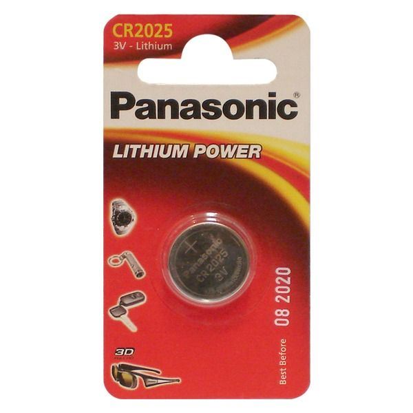 Panasonic CR2025 3V lítium gombelem (1db/csomag) (CR-2025EL/1B) Panasonic CR2025 3V lítium gombelem (1db/csomag) (CR-2025EL/1B)