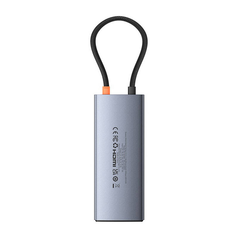 Hub 6in1 Baseus Metal Gleam 2 Series, USB-C to 2xUSB 3.0 +USB-C + HDMI + USB-C PD + Ethernet RJ45 Hub 6in1 Baseus Metal Gleam 2 Series, USB-C to 2xUSB 3.0 +USB-C + HDMI + USB-C PD + Ethernet RJ45