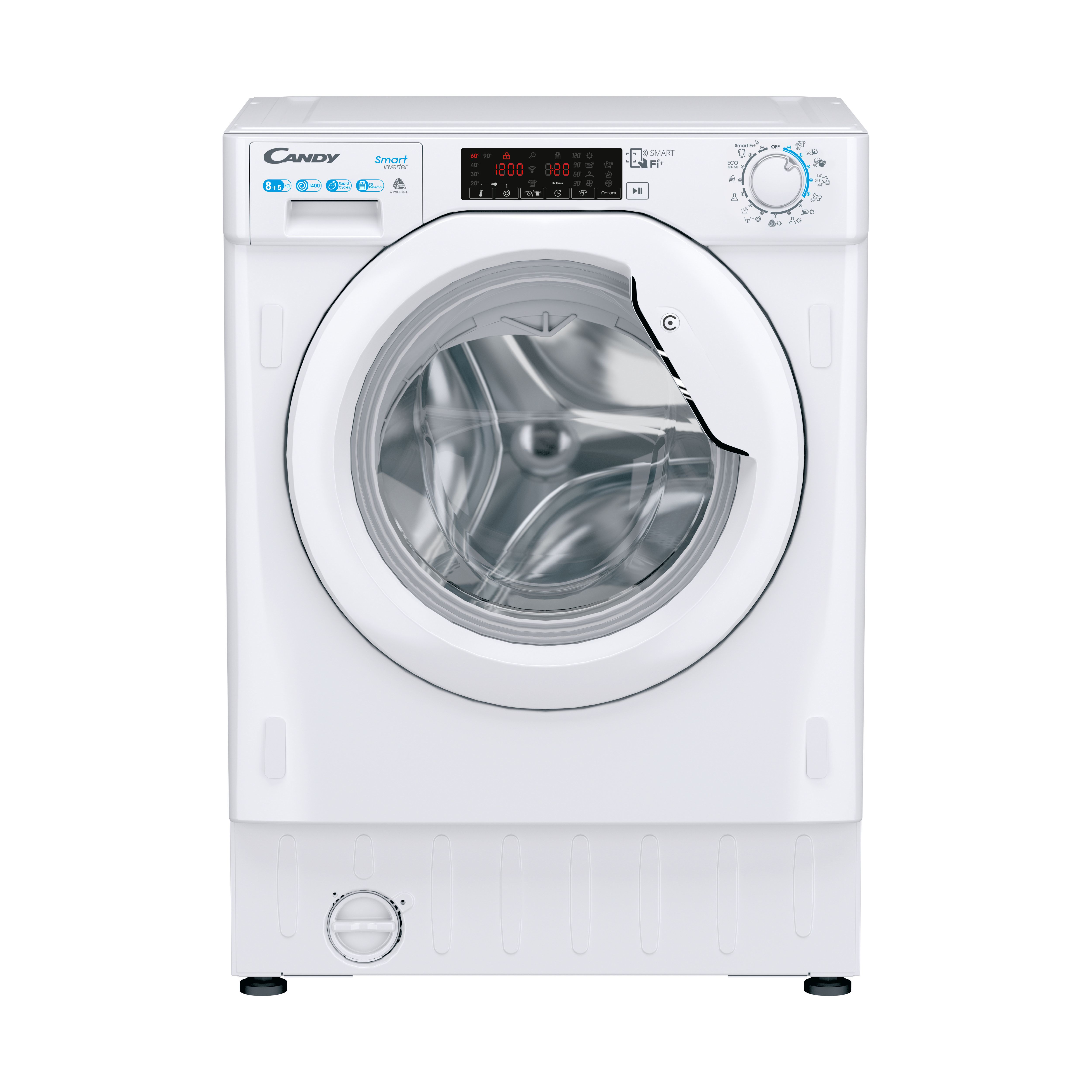 Candy CBDO485TWME/1-S Beépíthető elöltöltős mosó- és szárítógép – 8 kg, 1400 ford./perc, D Energiaosztály, Simply-Fi Wi-Fi + NFC, Mix Power System Candy CBDO485TWME/1-S Beépíthető elöltöltős mosó- és szárítógép – 8 kg, 1400 ford./perc, D Energiaosztály, Simply-Fi Wi-Fi + NFC, Mix Power System