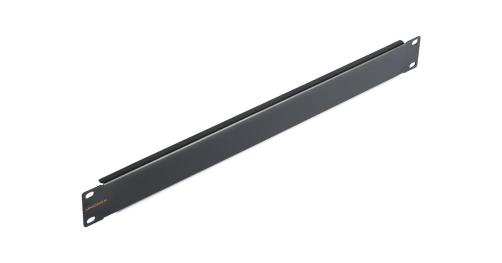 Nikomax rack szekrény takarópanel 1U 19" fekete (NMC-OK-BLANK-1U-BK)