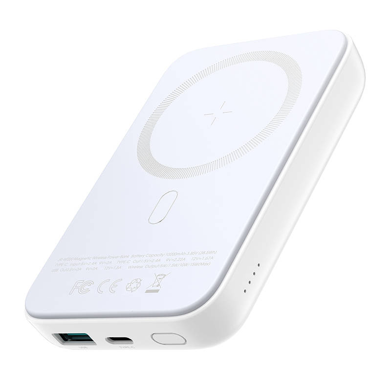 Joyroom JR-W020 Mini Wireless PowerBank 20W 10000mAh Fehér Joyroom JR-W020 Mini Wireless PowerBank 20W 10000mAh Fehér