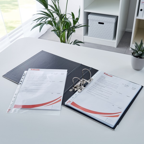 Esselte A4 55mikronos 10db/cs víztiszta lefűzhető genotherm