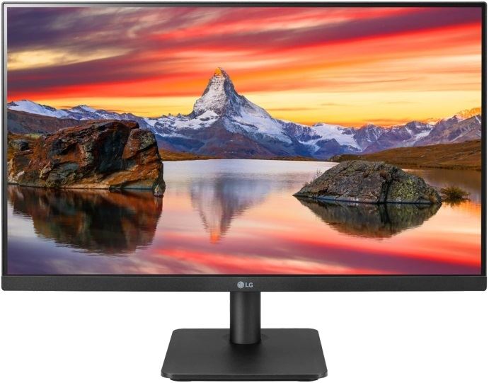 24" LG 24MP400-B LCD monitor fekete