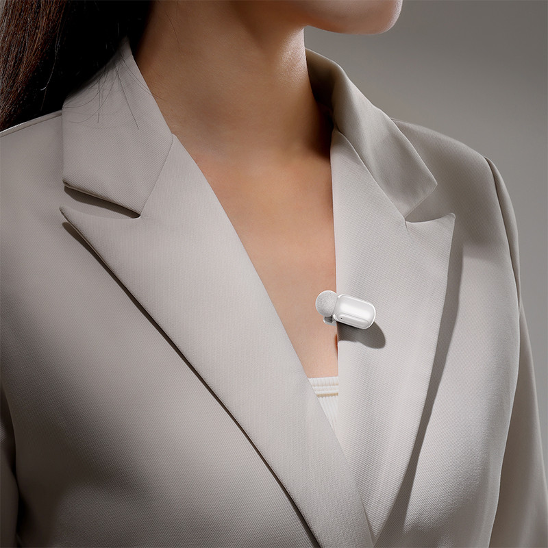 Ulanzi A200 mini csiptetős vezeték nélküli mikrofon  2db mikrofon  zajszűrés  USB-C fekete, fehér