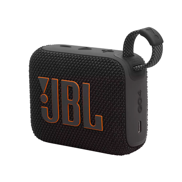 JBL Go 4 (hordozható, vízálló hangszóró), Fekete
