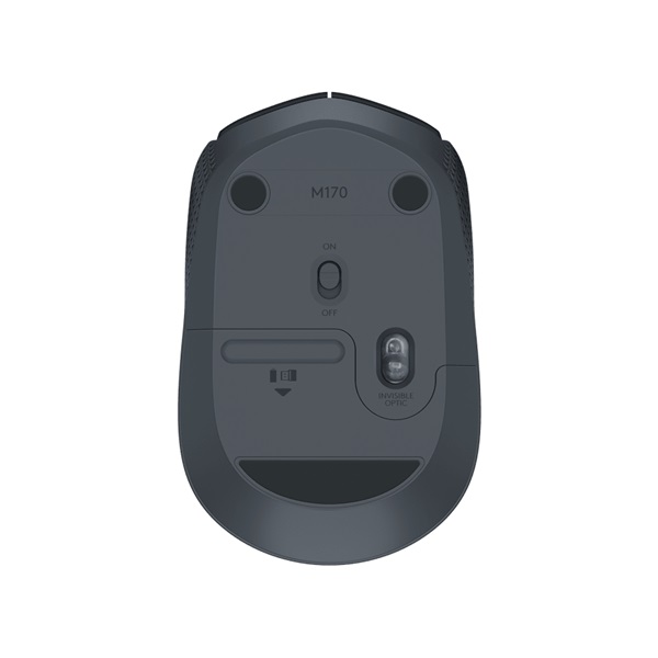 Logitech M171 vezeték nélküli egér fekete-szürke (910-004424) USB