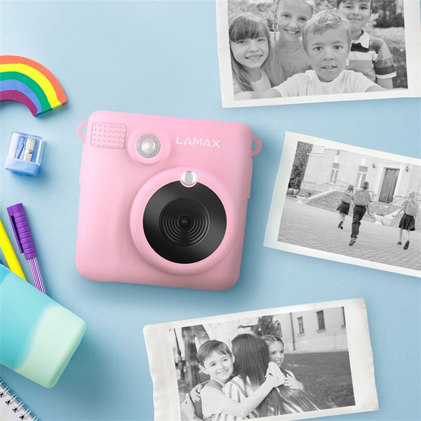 LAMAX InstaKid1 Pink Instant hőpapíros fényképezőgép