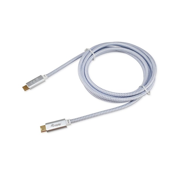 Equip Kábel - (USB-C 3.2 Gen1 to USB-C, apa/apa, fehér, 2m) (128358)
