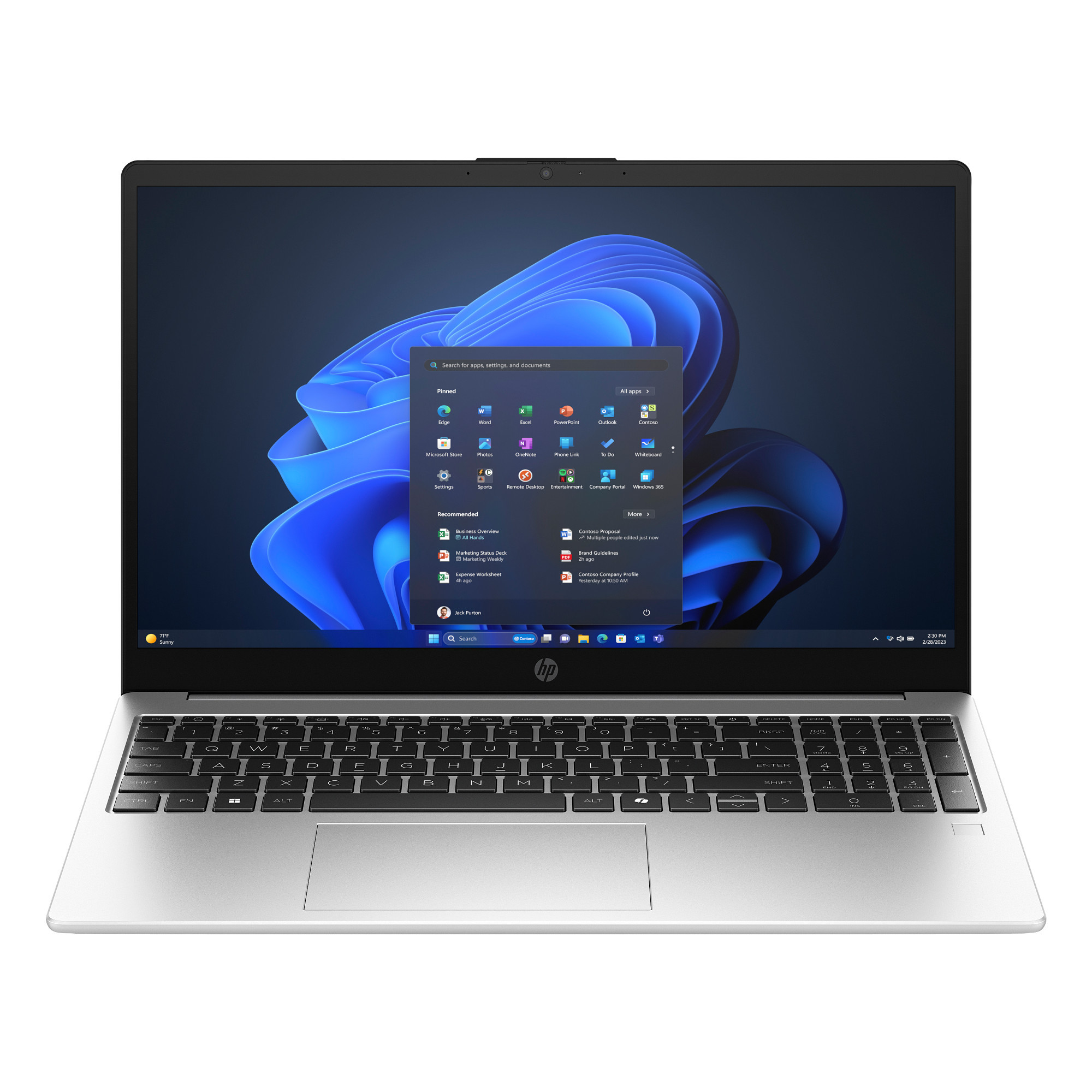 HP 250R G10 15.6" FHD AG UWVA  300Nits Core 5 120U 16GB 512GB PCIe SSD Notebook Ezüst