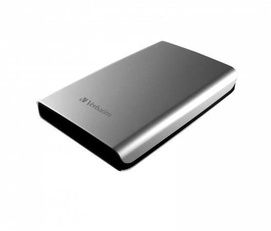 2,5" HDD (merevlemez), 1TB, USB 3.0, VERBATIM, ezüst