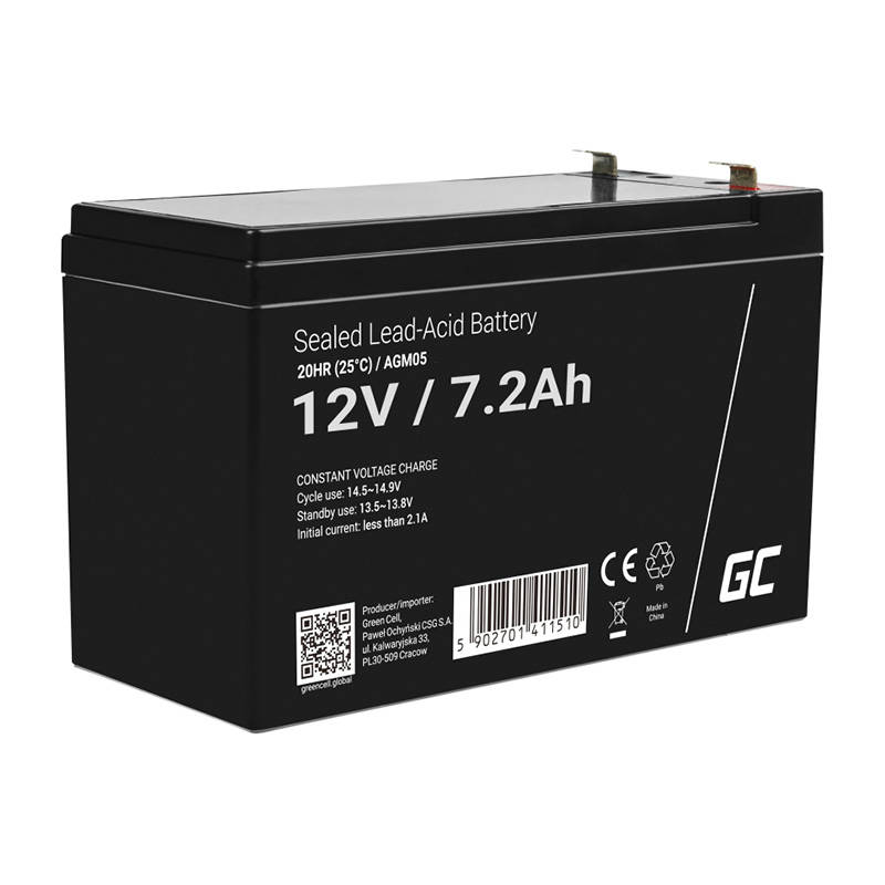 Rechargeable battery AGM 12V 7.2Ah Maintenancefree for UPS ALARM Rechargeable battery AGM 12V 7.2Ah Maintenancefree for UPS ALARM