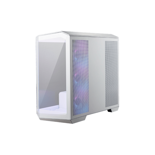 MSI Ház Midi ATX PANO M100R PZ WHITE, 4xARGB ventilátor, Tápegység nélkül, üvegfalú, fehér MSI Ház Midi ATX PANO M100R PZ WHITE, 4xARGB ventilátor, Tápegység nélkül, üvegfalú, fehér