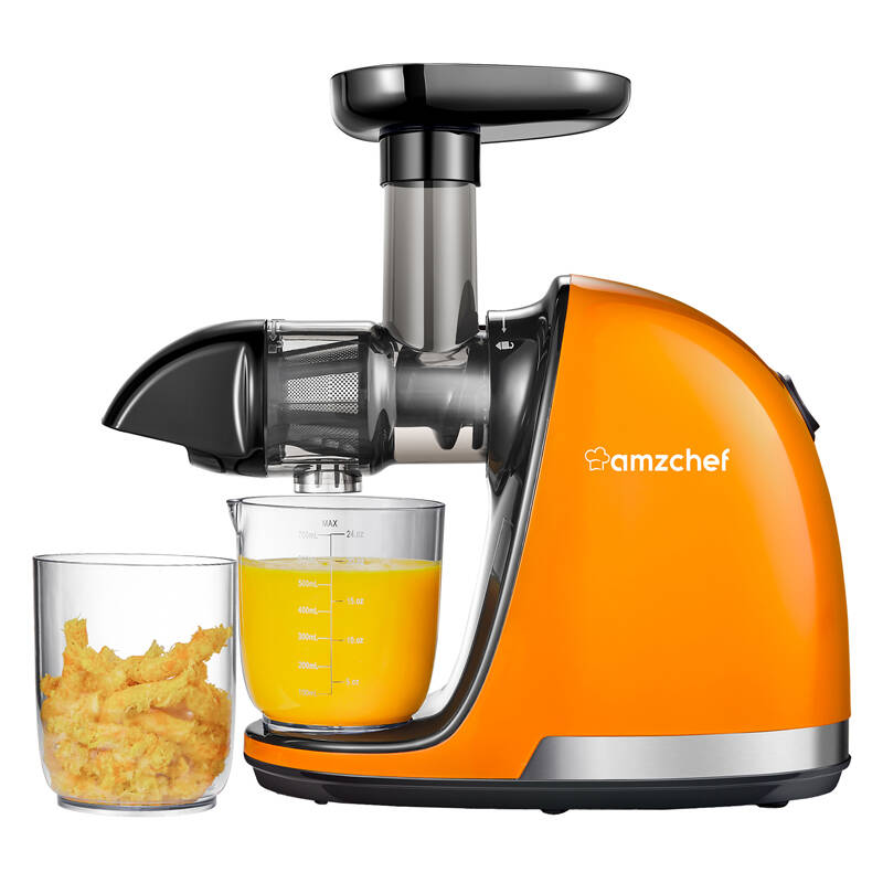 AMZCHEF 1501-OG-SM lassú gyümölcscentrifuga Narancssárga  