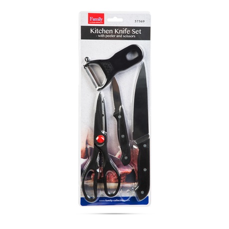 Family 57569 KONYHAI KÉSKÉSZLET HÁMOZÓVAL, OLLÓVAL Family 57569 KONYHAI KÉSKÉSZLET HÁMOZÓVAL, OLLÓVAL