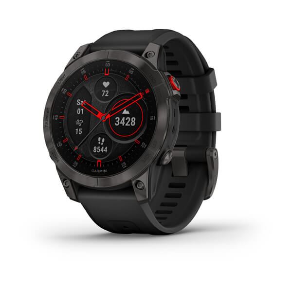 Garmin Epix (Gen 2) Sapphire fekete titánium, szilikon szíjjal (010-02582-11)