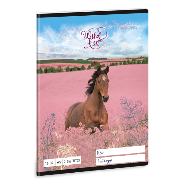 Ars Una Wild And Free 24 (5359) A5 16-32 2. osztályos vonalas füzet