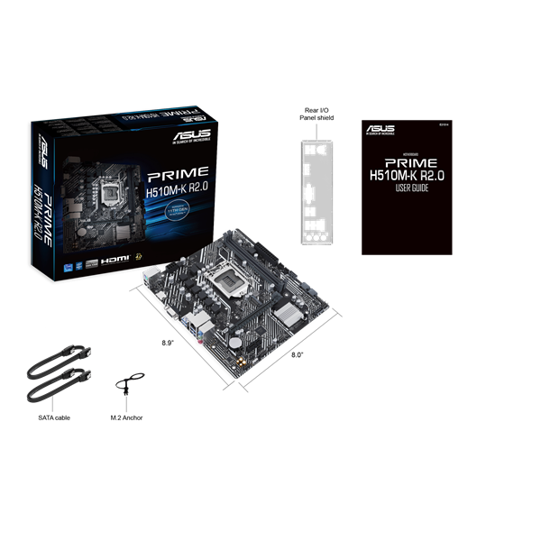 Asus Intel PRIME H510M-K R2.0 s1200  H510 2xDDR4 3200MHz Alaplap  