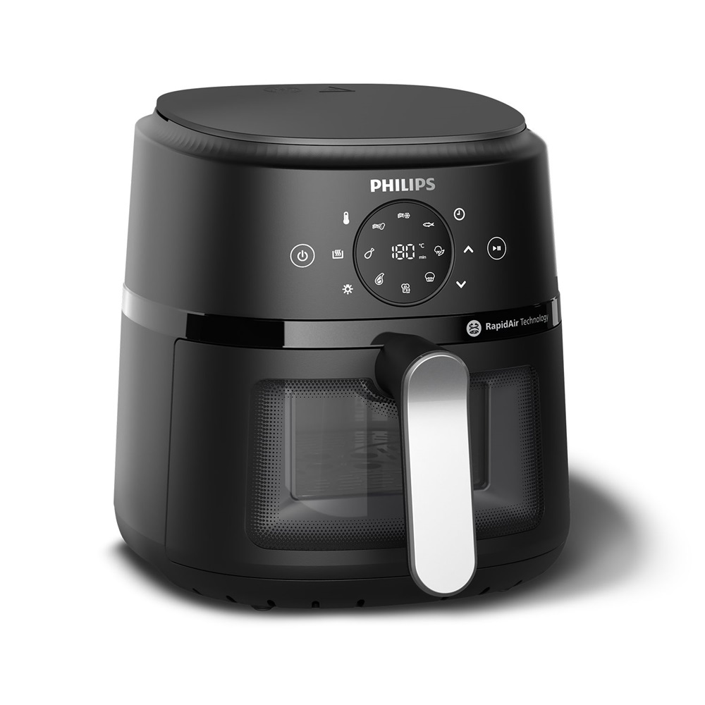 Philips Airfryer 2000 S Forrólevegős sütő Fekete