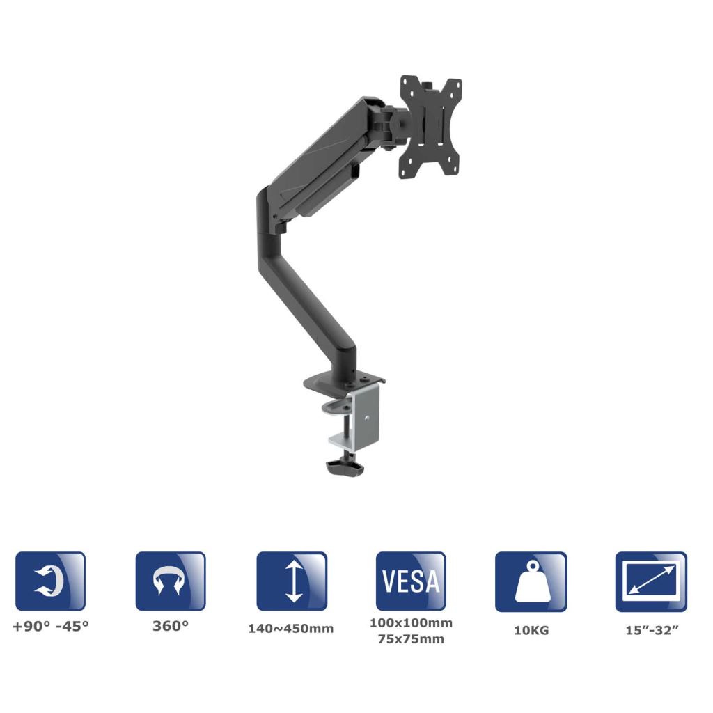 Akyga asztali monitortartó 15"-32" (AK-MB-05)