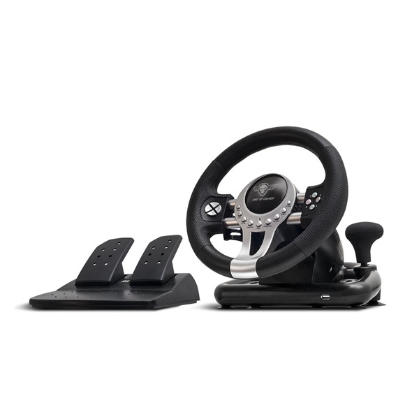 Spirit of Gamer Kormány - RACE WHEEL PRO 2 kormány+pedálok+váltó, PC / PS3/4 / XBOX X/S/One kompatibilis, fekete