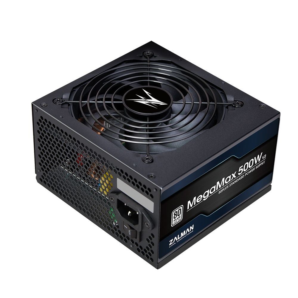 Zalman MegaMax ZM500-TXII(V2) 500W 80+ ventillátorral dobozos tápegység Zalman MegaMax ZM500-TXII(V2) 500W 80+ ventillátorral dobozos tápegység