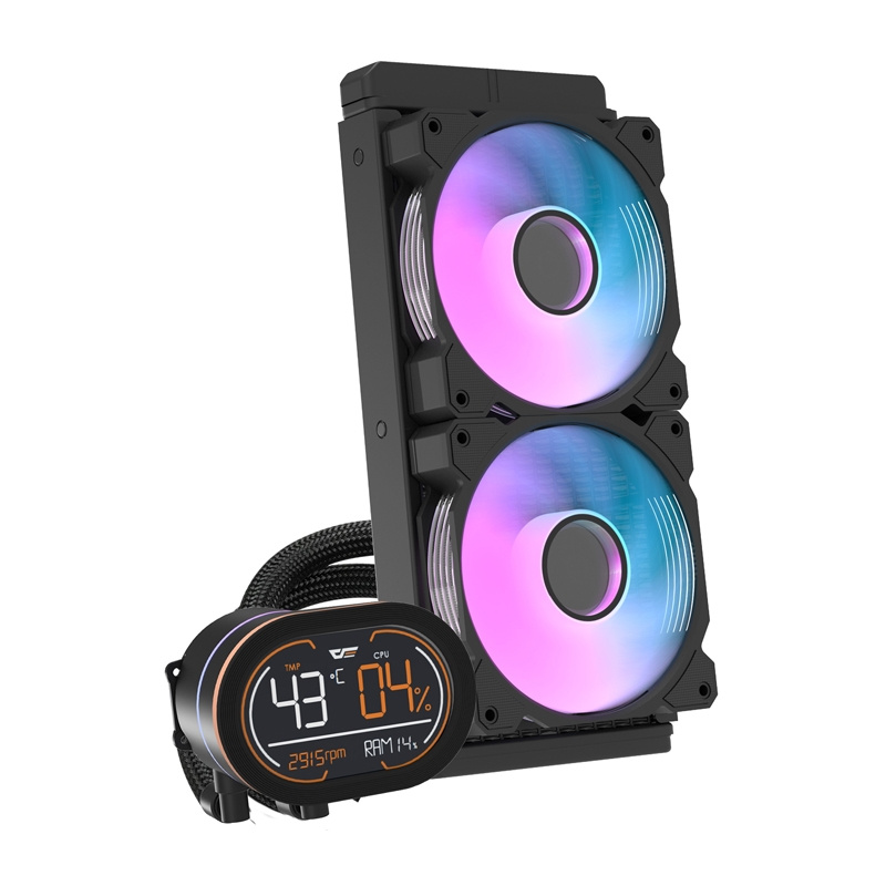 Darkflash DH240D CPU vízhűtő Fekete 