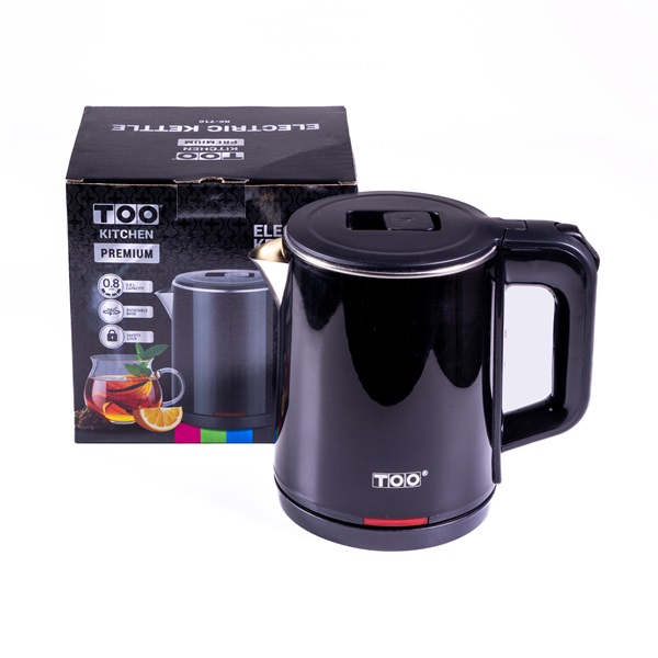 TOO KE-710 0,8L-es fekete prémium vízforraló TOO KE-710 0,8L-es fekete prémium vízforraló