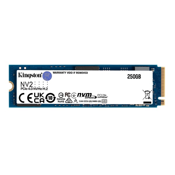 250GB Kingston SSD M.2 NVMe NV2 meghajtó (SNV2S/250G) 250GB Kingston SSD M.2 NVMe NV2 meghajtó (SNV2S/250G)