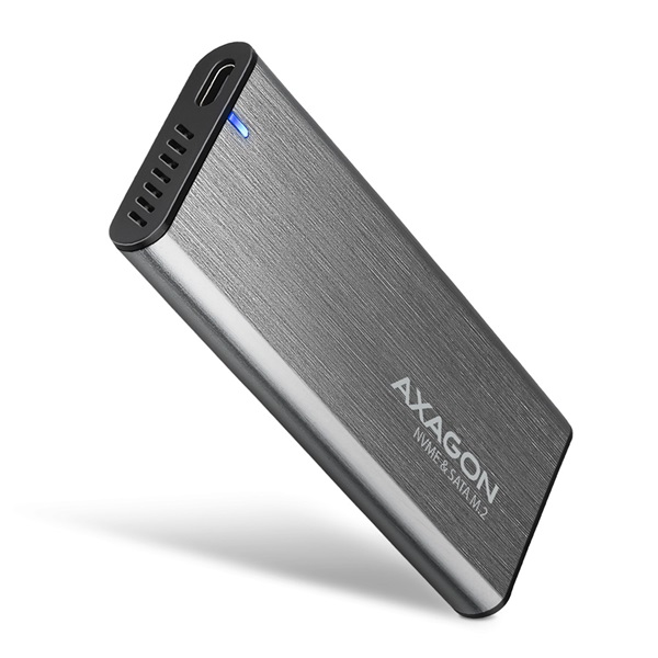 Axagon EEM2-SG2 M.2 külső SSD ház szürke Axagon EEM2-SG2 M.2 külső SSD ház szürke