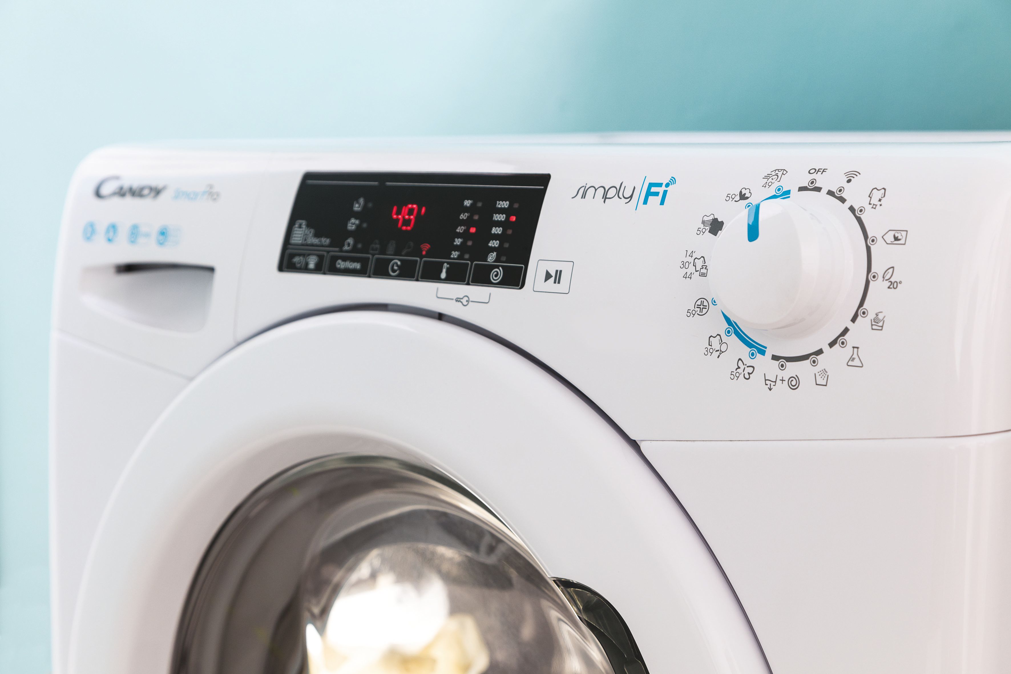 Candy CSO 1295TW4/1-S Elöltöltős mosógép - 9 kg, 1200 ford./perc, B Energiaosztály, Gőz program,  WiFi+BT