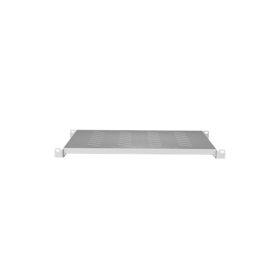 Lanberg 19" fix polc/tálca 1U/483x500mm 25kg maximum terhelhetőség szürke