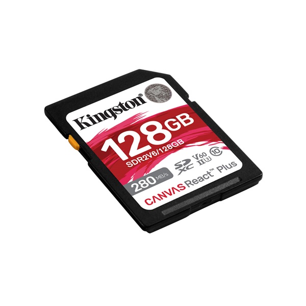 KINGSTON SDXC 128GB Canvas React Plus UHS-II 280R/100W U3 V60 Memóriakártya KINGSTON SDXC 128GB Canvas React Plus UHS-II 280R/100W U3 V60 Memóriakártya