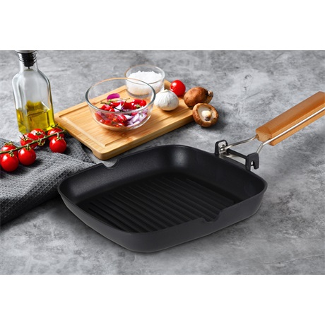 Bergner BG-34250-BK GRILL SERPENYŐ 24CM