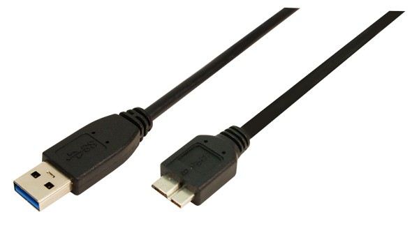 LogiLink CU0028 USB 3.0 A típus - B típus Micro kábel 3m LogiLink CU0028 USB 3.0 A típus - B típus Micro kábel 3m