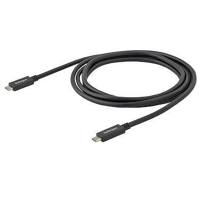 Startech.com USB Type-C - USB Type-C adat- és töltőkábel 0.5m fekete (USB31CC50CM)