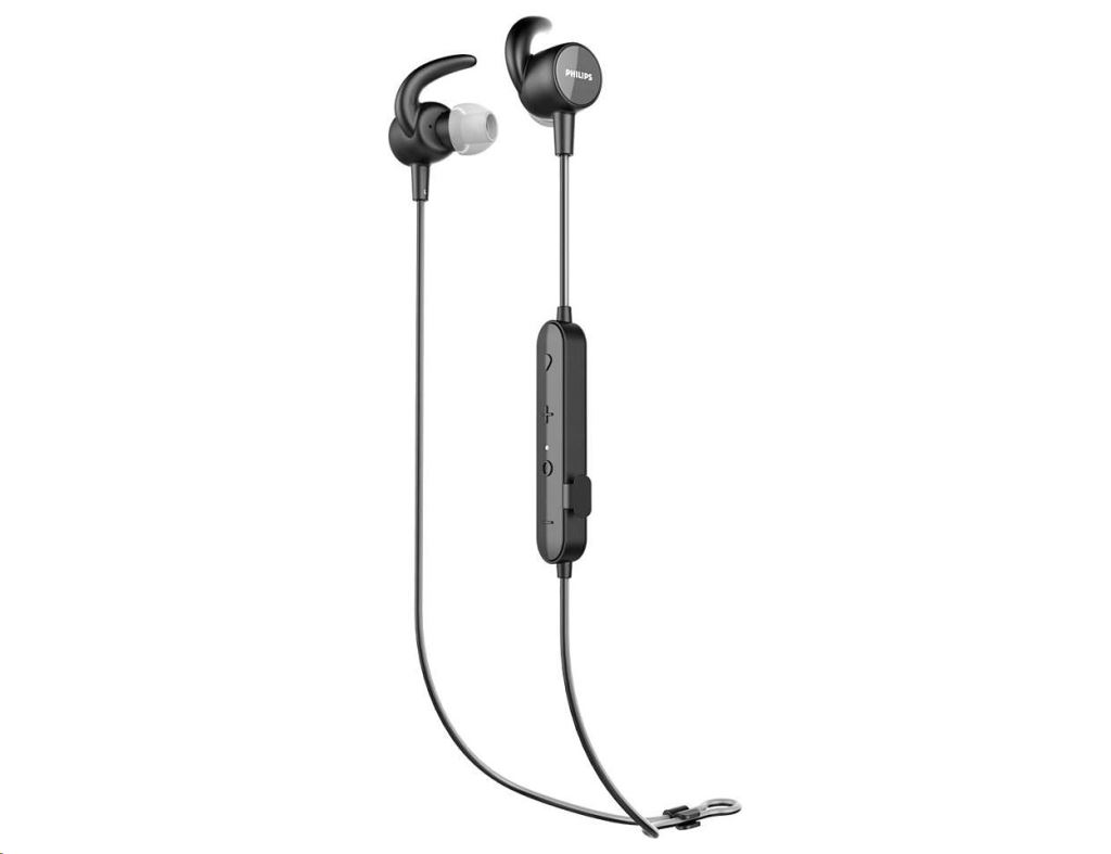 Philips TASN503BK/00 ActionFit Bluetooth mikrofonos fülhallgató fekete