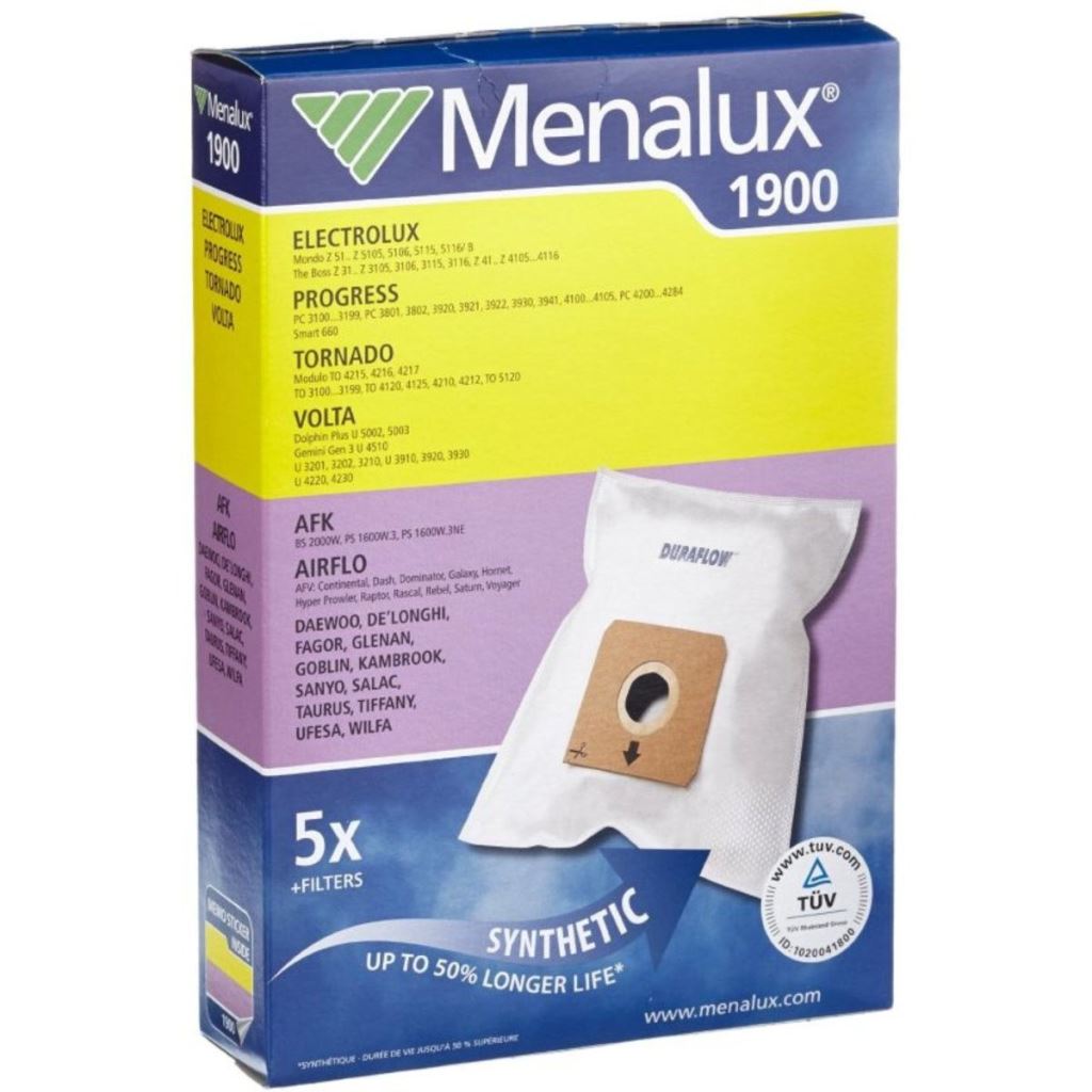 Menalux 1900 szintetikus porzsák 5db Menalux 1900 szintetikus porzsák 5db