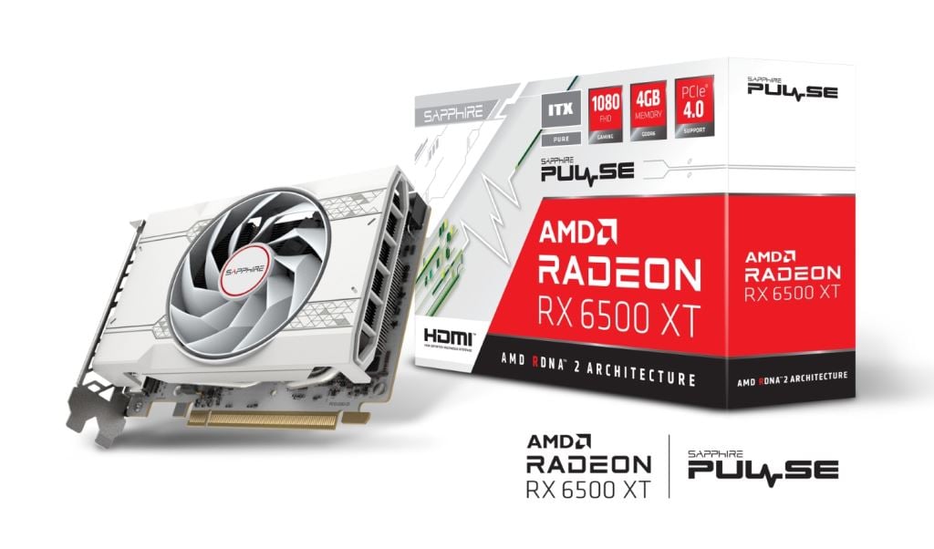 Sapphire Radeon RX6500 XT 4GB DDR6 Pulse Pure Videókártya