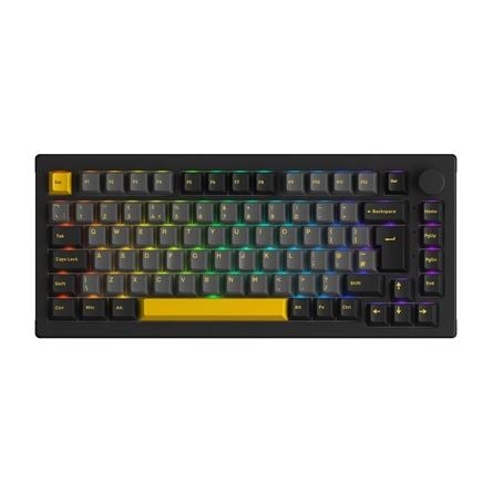 Akko 5075S Black&Gold Bluetooth vezeték nélküli USB-C angol gaming V3 Cream Yellow pro mechanikus billentyűzet Akko 5075S Black&Gold Bluetooth vezeték nélküli USB-C angol gaming V3 Cream Yellow pro mechanikus billentyűzet