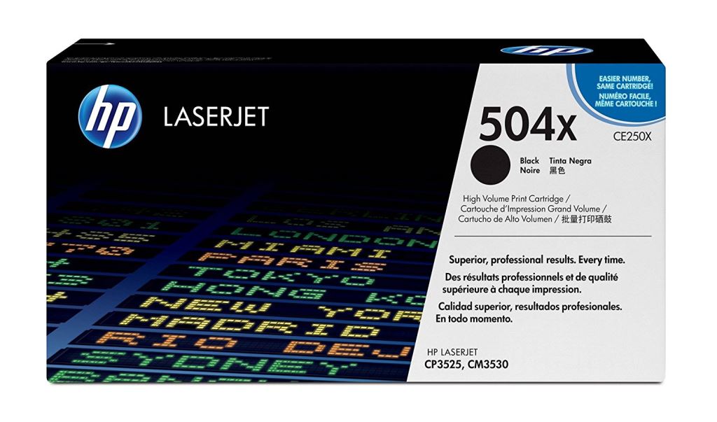 HP CE250X fekete toner (504X) HP CE250X fekete toner (504X)